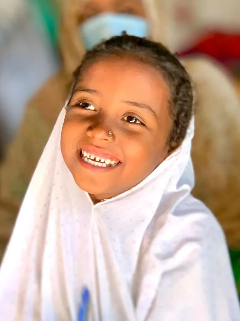Baloch girl smiling